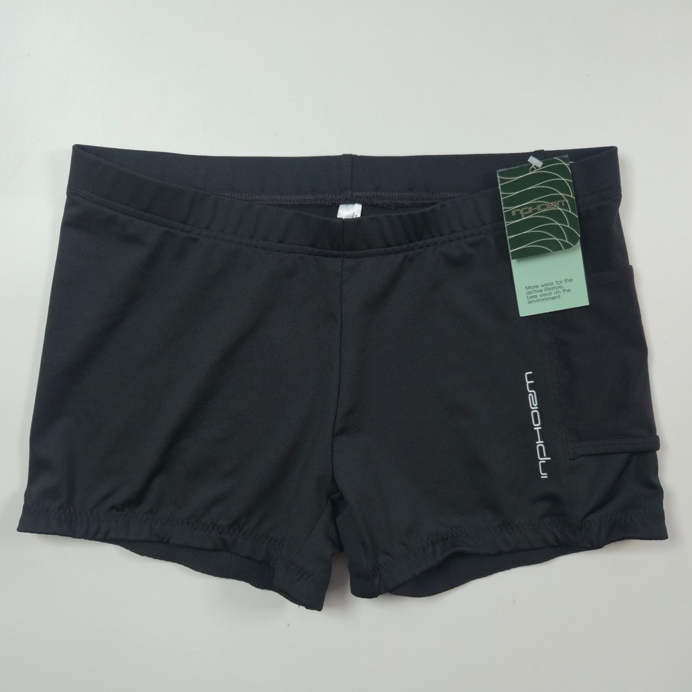 InPhorm Athletic Shorts Womens Medium Black Tennis Pickleball Activewear NEW